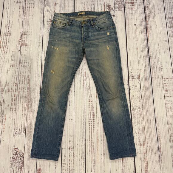Norman Russell Selvedge Jeans W30x29 USA #100/270 Beach Wash Slim Button Fly - Picture 1 of 11